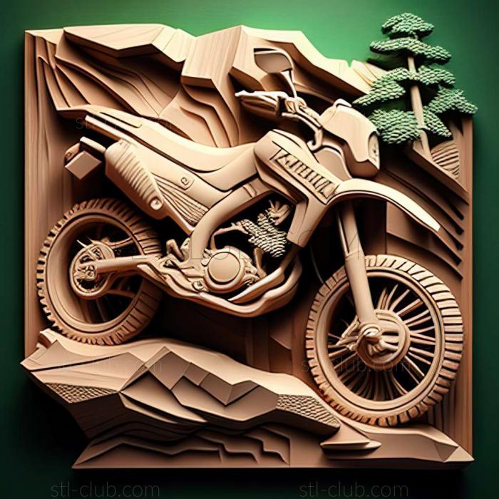 3D мадэль Kawasaki KLX250 (STL)